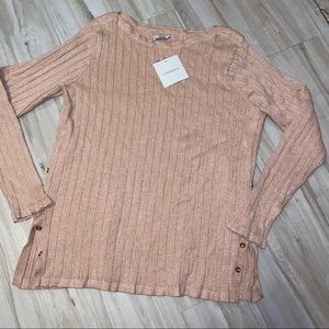 Croft & Barrow Pink Glitter Sweater